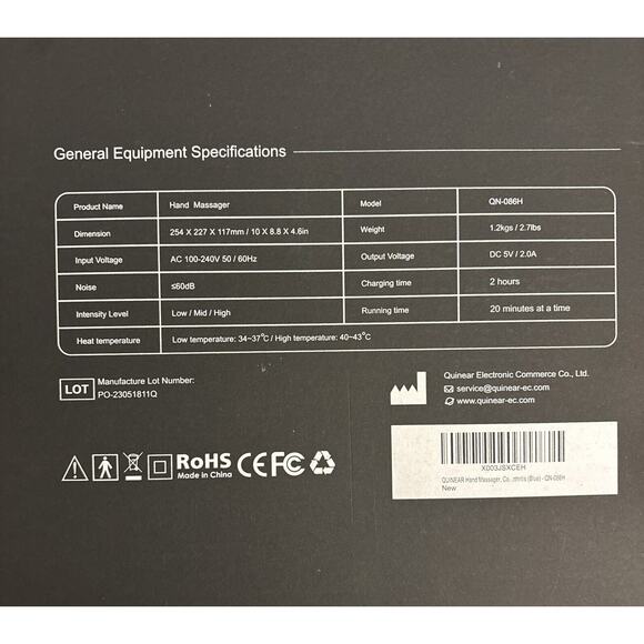 QUINEAR Hand Massager, Cordless Hand Massager with Heat and Compression - Picture 14 of 14